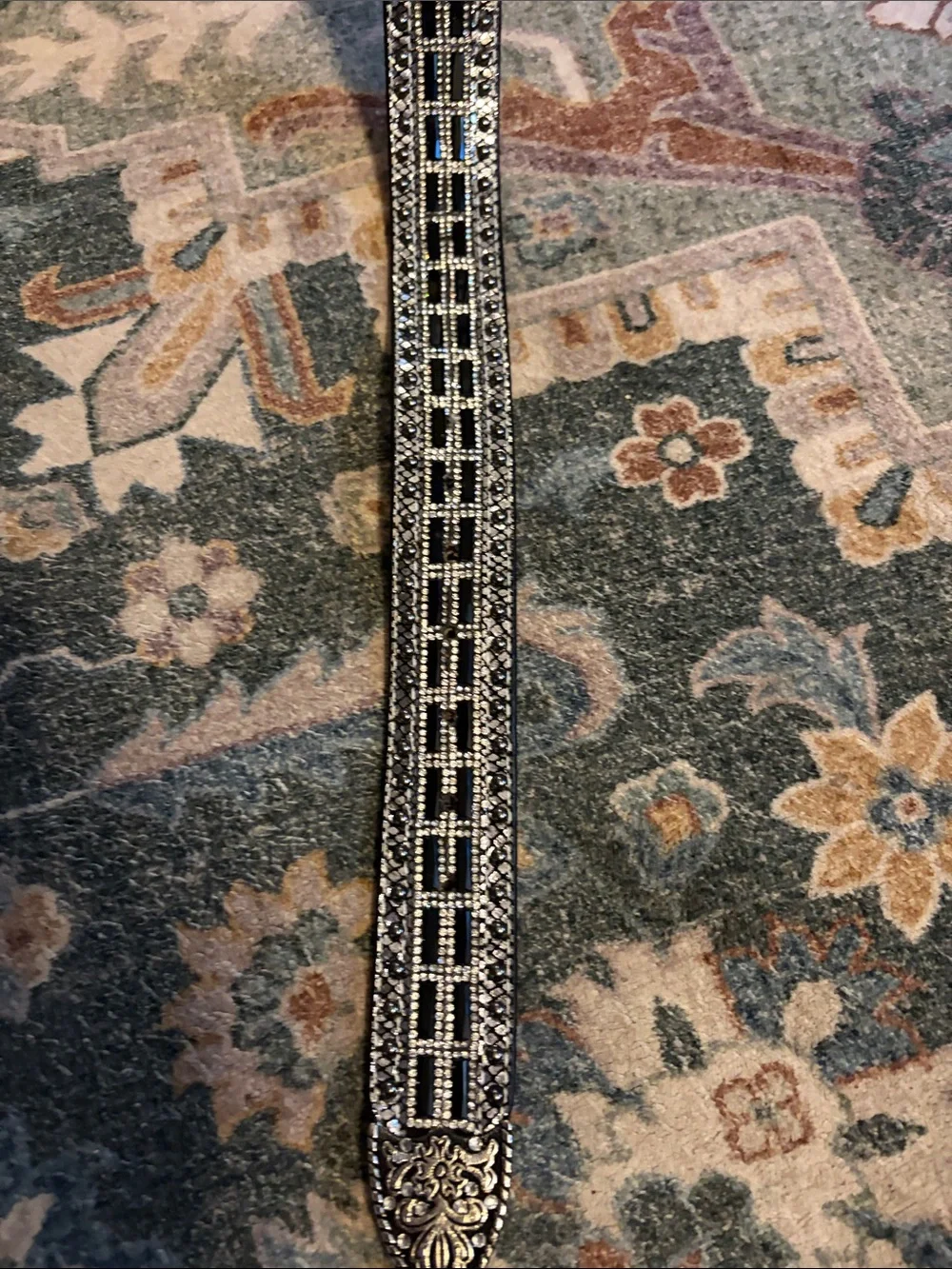 Nocona Ladies Studded Lizard Western Belt N320004601 XL 100% Genuine Leather